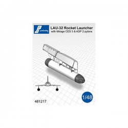 PJ PRODUCTION 481217 1/48 Lance roquettes LAU-32 avec pylône