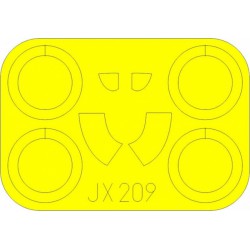 EDUARD JX209 1/32 Masking Tape I-16 Type 24 For ICM