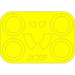 EDUARD JX209 1/32 Masking Tape I-16 Type 24 For ICM