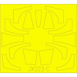 EDUARD JX223 1/32 Masking Tape TF-104G T Face For Italeri