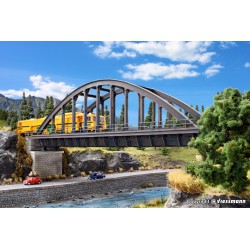 KIBRI 42553 HO1/87 Pont Arche en Acier – Steel arched bridge, straight