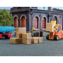 KIBRI 45242 HO1/87 Chargement de Caisses – Loading good crates, 10 pieces