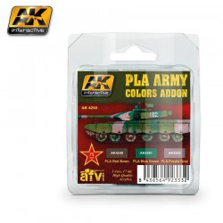 AK INTERACTIVE AK4260 PLA ARMY COLORS ADDON SET