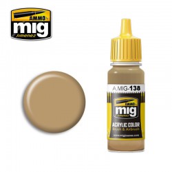 AMMO BY MIG A.MIG-0138 ACRYLIC COLOR Desert Yellow 17 ml.
