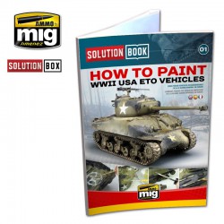 AMMO BY MIG A.MIG-6500 How to Paint WWII USA ETO Vehicles (English-French-Spanish)
