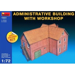 MINIART 72021 1/72 Administrative Building With Workshop
