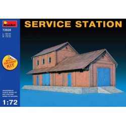 MINIART 72028 1/72 Service Station Multicolored Kit