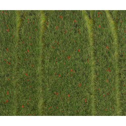FALLER 180458 HO 1/87 PREMIUM Landscape segment, Grain-field with poppies