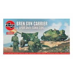 AIRFIX A01309V 1/76 Airfix Vintage - Bren Gun Carrier & 6pdr Anti-Tank Gun