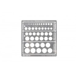 TAMIYA 74150 Modeling Template Round, 1-12.5mm