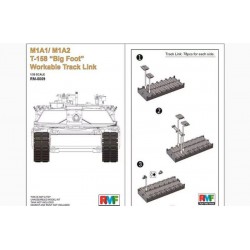 RYE FIELD MODEL RM-5009 1/35 M1A1/M1A2 T-158 "Big Foot" Workable Track Link