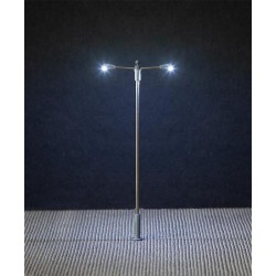 FALLER 180203 HO 1/87 LED Street lighting, pole-integrated lamp, two arms
