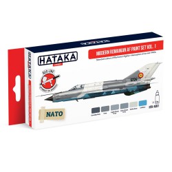 HATAKA HTK-AS91 Modern Romanian AF paint set vol. 1 (6 x 17 ml)
