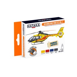HATAKA HTK-CS79 Air Ambulance paint set vol. 2 (4 x 17 ml)