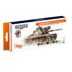 HATAKA HTK-CS99 US Army paint set (MASSTER & DUALTEX) (8 x 17 ml)