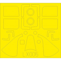 EDUARD LX005 1/24 Masking Tape F6F-5 for Airfix A19004