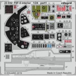 EDUARD 23032 1/24 Photo Etched F6F-5 interior for Airfix A19004