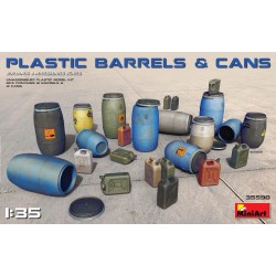 MINIART 35590 1/35 Plastic Barrels & Cans
