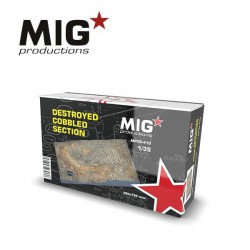 MIG PRODUCTIONS MP35-410 1/35 DESTROYED COBBLED SECTION 200X130mm