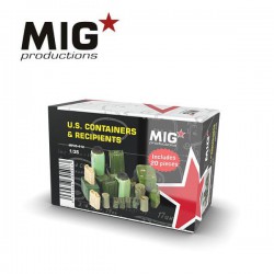 MIG PRODUCTIONS MP35-412 1/35 U.S. CONTAINERS & RECIPIENTS 20pcs