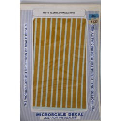 MICROSCALE PS-8-1/2 Parallel Stripes - 1/2 Wide - Dulux Gold