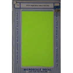 MICROSCALE TF-33 Trim Film - Dayglo Yellow