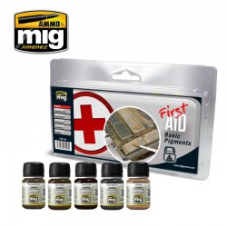 AMMO BY MIG A.MIG-7448 FIRST AID BASIC PIGMENTS 5x30ml