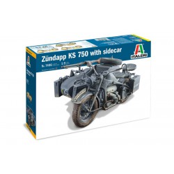 ITALERI 7406 1/9 ZUNDAPP KS 750 with Sidecar
