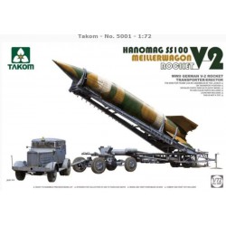 TAKOM 5001 1/72 V-2 Rocket, Hanomag SS100 & Meillerwagen