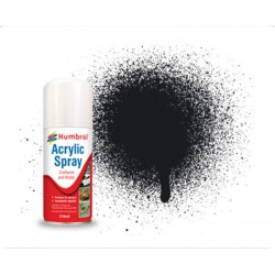 HUMBROL AD6021 Peinture Spray 21 Noir Brillant – Black Gloss 150ml