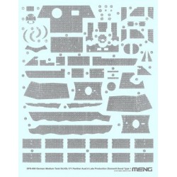 MENG SPS-050 1/35 German Medium Tank Sd.Kfz.171 Panther Ausf.A Late Producti.Zimmerit Decal A