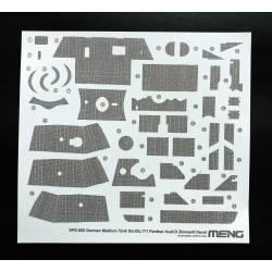 MENG SPS-058 1/35 German Medium Tank Sd.Kfz.171 Panther Ausf.D Zimmerit Decal