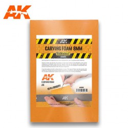 AK INTERACTIVE AK8095 CARVING FOAM 8MM A4 SIZE (305 X 228 MM)