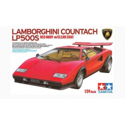 TAMIYA 25419 1/24 Lamborghini Countach LP500S Red Body w/Clear Coat