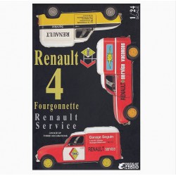 EBBRO 25012 1/24 Renault 4 Fourgonnette Renault Service
