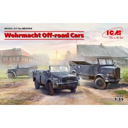 ICM DS3503 1/35 Wehrmacht Off-road Cars (Kfz1,Horch 108 Typ 40, L1500A)