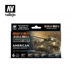 VALLEJO 70.203 WWII American Armour & Infantry 6x17ml