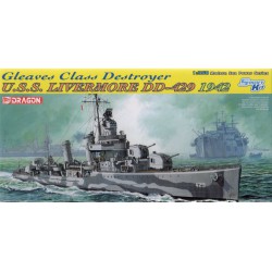 DRAGON 1027 1/350 Gleaves Class Destroyer U.S.S. Livemore DD-429 1942