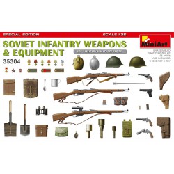 MINIART 35304 1/35 Soviet Infantry Weapons and Equipment. Special Edition
