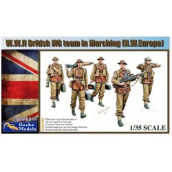 GECKO MODELS 35GM0014 1/35 W.W. II British MG Team Marching (N.W. Europe)