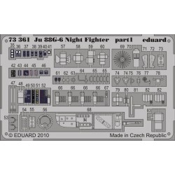 EDUARD 73361 1/72 Photo Etched Ju 88G-6 Night Fighter S. A. For Hasegawa