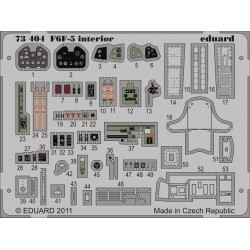 EDUARD 73404 1/72 Photo Etched F6F-5 interior S. A. For Cyber and Dragon