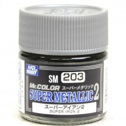 MR. HOBBY SM203 Mr. Color Super Metallic Colors II (10 ml) Super Iron II