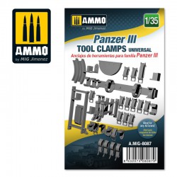 AMMO BY MIG A.MIG-8087 1/35 Panzer III tool clamps universal