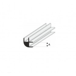 MAQUETT RABOESCH 449-54/3 Styrene profile 33cm L-connector 3 mm