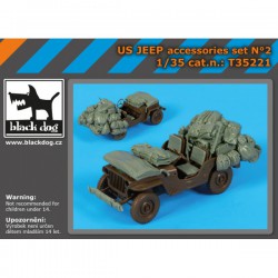 BLACK DOG T35221 1/35 US Jeep accessories set