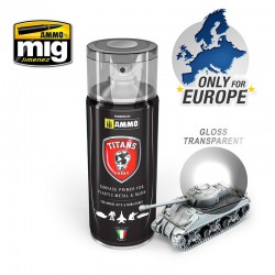 AMMO BY MIG TTH114 TITANS HOBBY Gloss Transparent Vanish 400 ml.