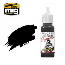 AMMO BY MIG AMMO.F-502 FIGURES PAINTS Outlining Black 17 ml.