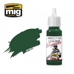 AMMO BY MIG AMMO.F-509 FIGURES PAINTS Uniform Green Base FS-34128 17 ml.