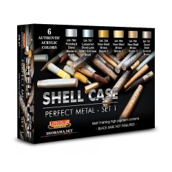 LIFECOLOR CS47 SHELL CASE Perfect Metal - SET1 6 x 22 ml